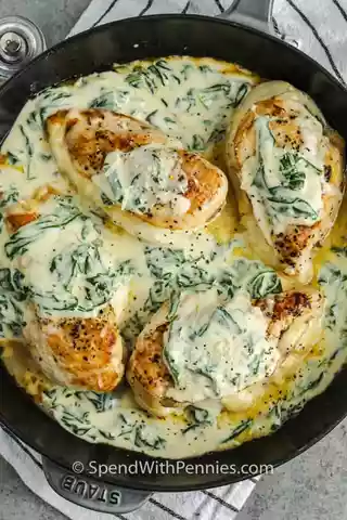 What is the best way to cook a stuffed chicken breast?